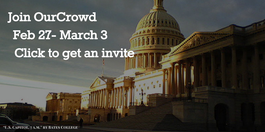 Join OurCrowd Feb 27-March 3. Click here for an invite.